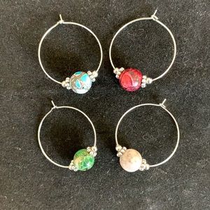 21201 Wine glass Charms